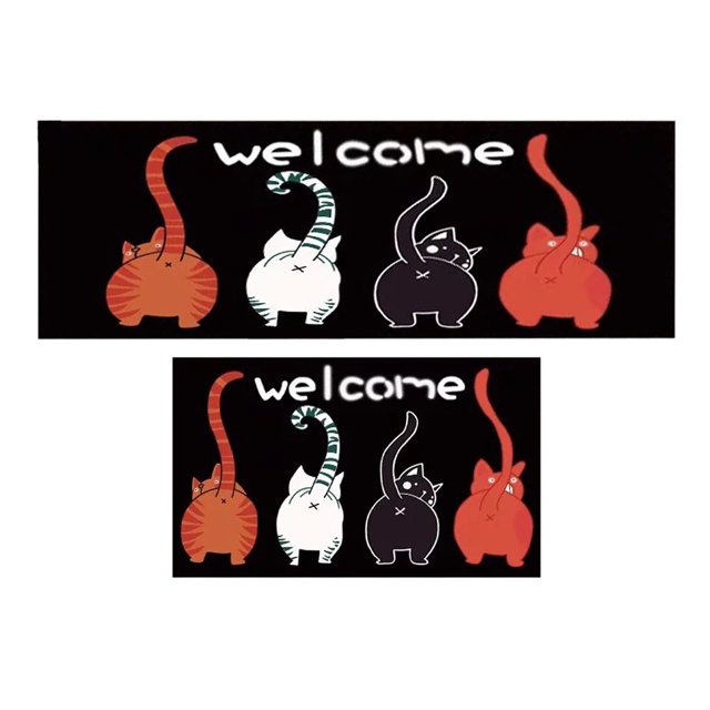 Giyblacko Carpet Door Mats 2PCS Not Slip Water Absorbent Ktichen Rugs Mat For Kitchen Bathroom Dining Room Washable Runner Rugs