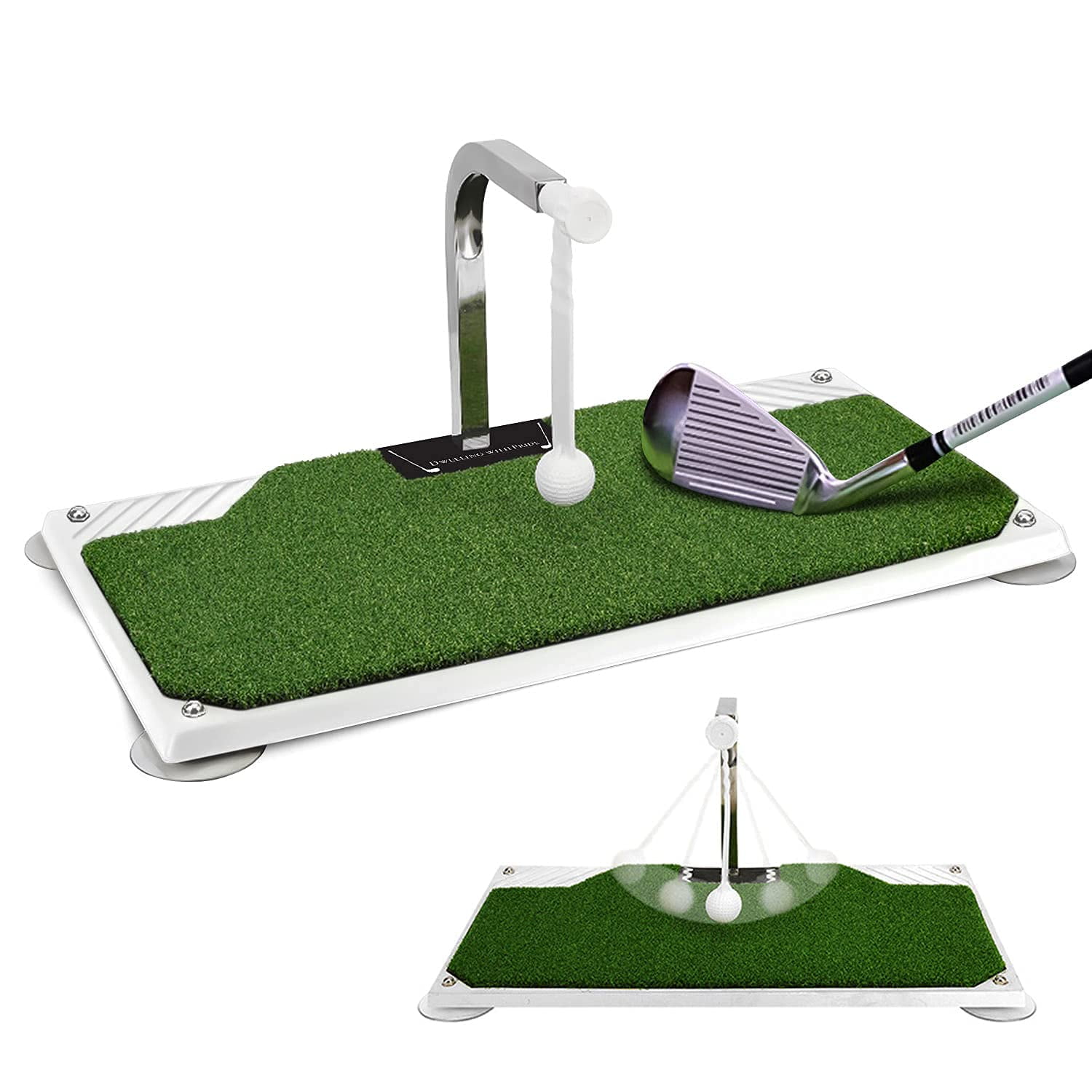 Dwelling With Pride Indoor Outdoor Golf Swing Trainer Golf Putting Mat