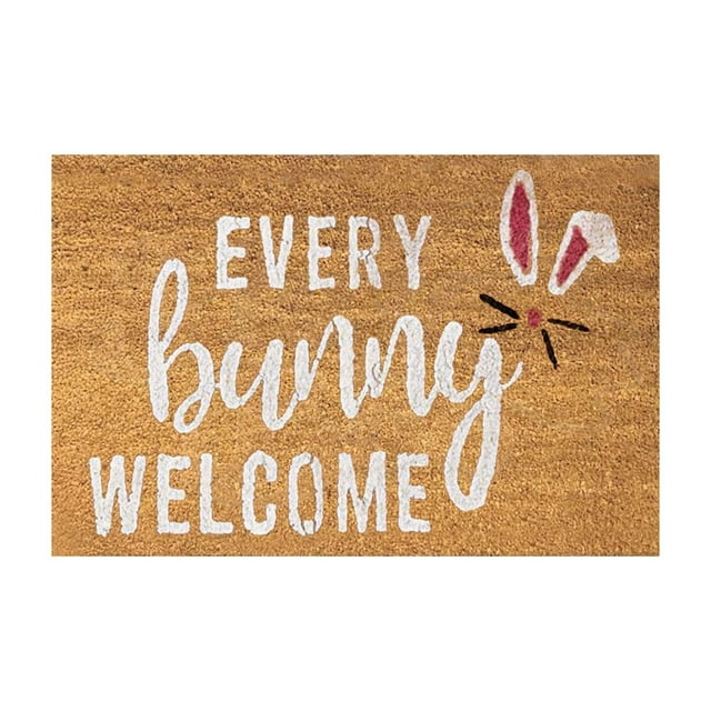 TIELUTT Funny Easter Bunny Door Mat Warm Welcome Mat Door Mat As A for Easter Home Easter Floor Fall Throws Blankets 100 Carpet Rug Large Living Room Rugs Couch Throw Carpet for Room