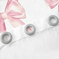 thumbnail image 4 of Ribbon Bow Curtains & Drapes Teen Women,Pink Girly Bowknot Window Curtains 42"Wx90"L Cute Fantasy Princess 30%-50% Blackout Curtains Kawaii Bow Tie Window Treatments 2 Panels, 4 of 5