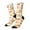 2 Black-2, variant on Flower Fox Crew Socks for Men & Women, Breathable Casual Athletic Ankle Socks