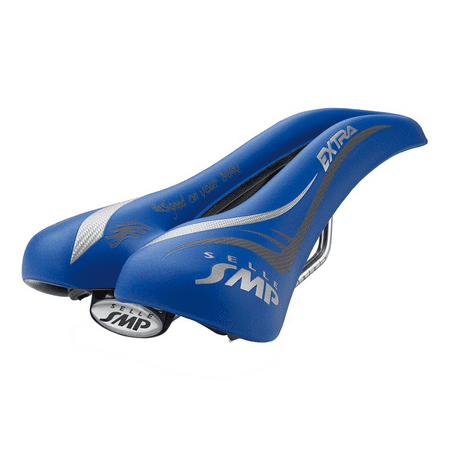 Selle SMP Extra Saddle Blue w/ Steel Rails Road Commuter Training Cycling