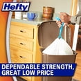 thumbnail image 3 of Hefty Strong Tall Kitchen Trash Bags, Unscented, 13 Gallon, 120 Count 120 Count (Pack of 1), 3 of 4