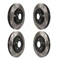 thumbnail image 1 of DS-One Front Rear Coated Drilled Slotted Disc Brake Rotors Kit for Car Ford Mustang KD-100218, 1 of 11