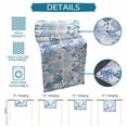 thumbnail image 6 of Marine Coral Table Runner 70 Inches, Coastal Ocean Underwater Starfish Summer Blue Bed Runner Dresser Scarves Tabletop for Indoor Outdoor Parties/Ceremony/Banquet, 13" x 70", 6 of 9