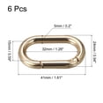 thumbnail image 2 of Uxcell 1.61 Inch Spring Oval Ring Round Snap Clip Trigger for Bag Purse Keychain, 6Pack Gold, 2 of 6