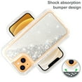 thumbnail image 3 of NIFFPD Phone Case iPhone 13 Bling Glitter Quicksand Sparkle Clear & Shockproof Protective Cover iPhone 13 Case for Women Girls Cute Silver, 3 of 6