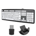 thumbnail image 3 of kurtrusly Computer Large Print Wired Keyboard Fluent Typing Lightweight USB Keyboards Cable Input Equipment Keypad Elderly Weak Sight, 3 of 7