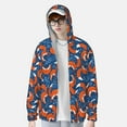 thumbnail image 2 of Gaeub Abstract Vintage Fox and Plants Men's and Women's UPF 50+ Long-Sleeved Sun Protection Clothing, Fishing Shirt Long Sleeve Zip-XX-Large, 2 of 7