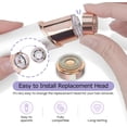 thumbnail image 4 of Flawless replacement heads, Women Facial Hair Remover Replacement Heads Generation 2 for Finishing Touch Flawless Facial Hair Removal Tool for Face, Double Halo Painless and Smooth, 4 Count, 4 of 8