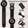 thumbnail image 5 of 4 Pack Floral Engraved Band Compatible with Samsung Galaxy Watch 6/5/4 Band 40mm 44mm, Galaxy Watch 5 Pro 45mm,Galaxy Active 2,Galaxy Watch 3,20mm Soft Silicone Replacement Sport Strap for Women, 5 of 7