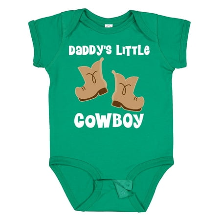 

Inktastic Daddys Little Cowboy Western Boots Boys Boys Baby Bodysuit