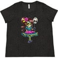 thumbnail image 3 of Inktastic Día De Los Muertos Girl with Decorative Skull Balloon Women's Plus Size T-Shirt, 3 of 5