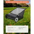 thumbnail image 4 of 21-Inch Push Lawn Sweeper, 3.5 Cu. Ft. Hopper Capacity Leaf & Grass Collector with 4 Spinning Brushes, Adjustable Height, for Grass Clippings, Leaves & Debris, Black, 4 of 7