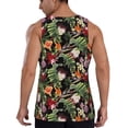 thumbnail image 3 of Easygdp Tropical Flowers (2) Men's Tank Top, Sleeveless Muscle T Shirts, Breathable, Quick-Dry, Loose for Gym, Running, Fitness - Medium, 3 of 9
