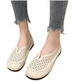 thumbnail image 2 of Sngxgn Women s Flats Breathable Comfort Slip-on Light Weight Walking Shoes(Beige,40), 2 of 7