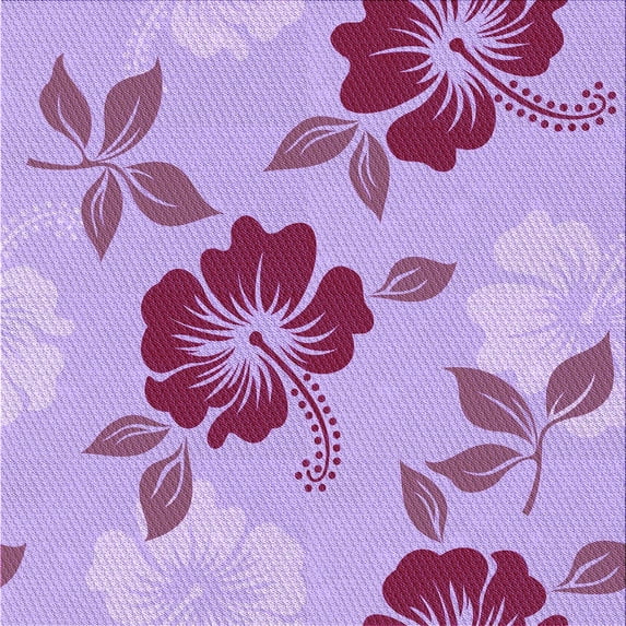 Ahgly Company Machine Washable Indoor Square Transitional Orchid Purple Area Rugs, 6' Square