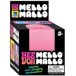 NeeDoh Gumdrop Pink Squishy Stress Ball, Firm Doh-Filled