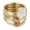 KR90133BWX, variant on Womens Titanium Steel Heart Shaped Ring Electroplated Design with Diamond Accent Fashion Jewelry Heart Ring for Her Heart Promise Ring Jewelry Gift for Women