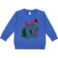 thumbnail image 2 of Inktastic Santa is Promoting Me to Big Sister Green Plaid Tree Toddler Sweatshirt, 2 of 4