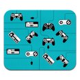 thumbnail image 2 of WIRESTER 8.66x7.08 in Rectangle Mouse Pad with Non-Slip Rubber Base for Computers, Laptop, Office & Home - Blue Game Controllers, 2 of 5