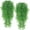 Green, variant on MAMOWEAR Artificial Hanging Plants Faux Greenery Hanging Vines Outdoor Decorations UV Resistant Plastic Plants for Wall Wedding Party Décor(4PCS, Purple)