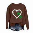 thumbnail image 4 of Elvqul Womens Hoodies Sweatshirts Long Sleeve Sweatshirts Crew Neck Fashionable St. Patrick's Day Loose Tops for Juniors Pattern, 4 of 7