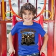 thumbnail image 3 of Tee Hunt Who Let the Hawgs Out Youth T-Shirt Biker Motorcycle Gang Live to Ride Kids, Blue, Medium, 3 of 5