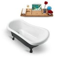 thumbnail image 2 of 61" Streamline N482GLD Clawfoot Tub and Tray With External Drain, 2 of 2
