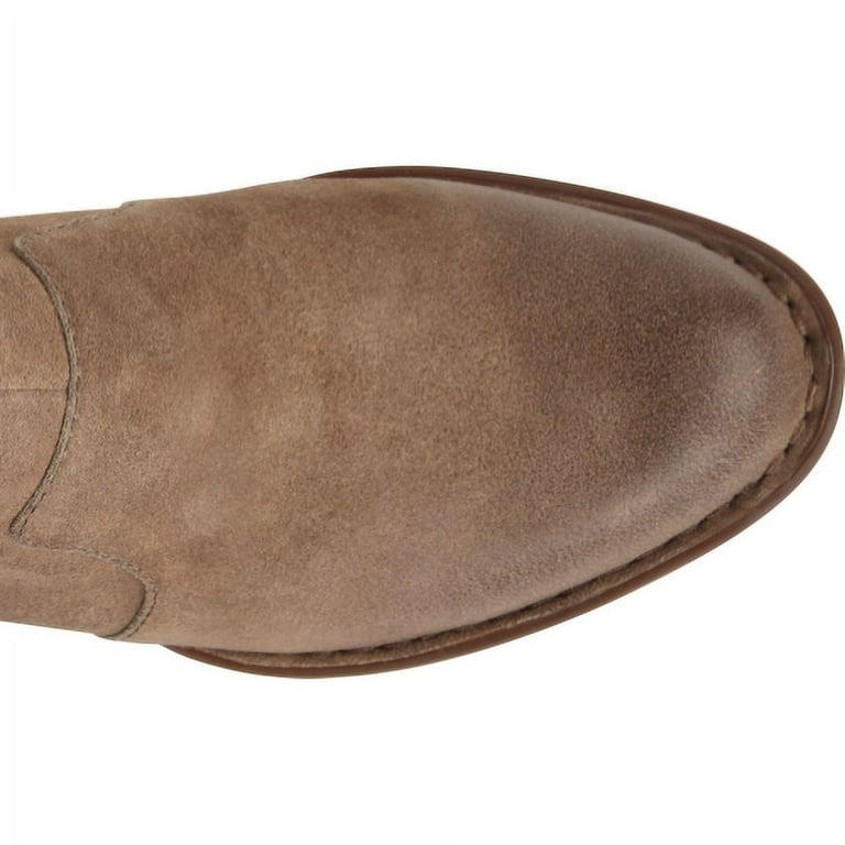 Taupe distressed suede cheap
