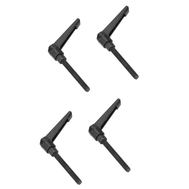 4 POMOS DE METAL PARA MÁQUINA, DE FIJACIÓN AJUSTABLE, ROSCA MOCHO M8, AJUSTABLE, PALANCA DE SUJECIÓN, ROSCA, BOTÓN PULSADOR, TRINQUES, PERNO ROSCADO MOCHO