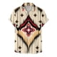 thumbnail image 2 of Camisas Vaqueras Para Hombre XXL Camiseta de manga corta con botón de solapa y estampado 3D Digital para hombre, playa, verano, Hawaii (Beige, L), 2 of 6