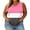 Hot Pink, variant on Wensltd Women Plus Size V Neck Sleeveless Tank Tops Color Block Soft Stretch Breathable Curved Hem Tank Shirt For Summer Daily Casual