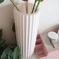 thumbnail image 7 of Large Plastic Flower Vase, Lightweight Unbreakable Vase for Home Decor, Easter Decor, Modern Decorative Vase for Living Room Bedroom Office and Table Centerpiece Display, 4.7*15.7in, White, 7 of 7