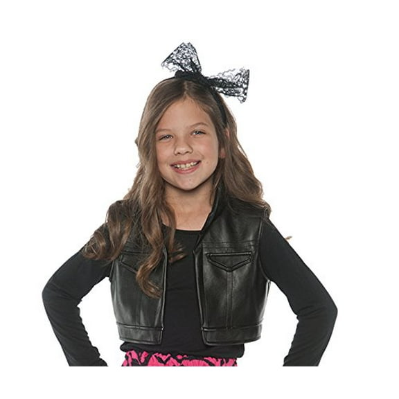 UNDERWRAPS 80's Retro Costume Vest - 70s 80s 90s Outfits for Kids, Cosplay Dress Up for Children, Retro Costume, Little Girl Outfits