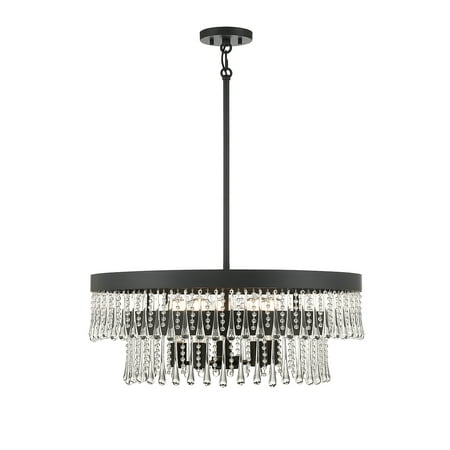 

Trade Winds Claire 6 Light Pendant in Matte Black