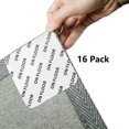 thumbnail image 1 of JUNWELL16Pcs Non Slip Rug Grippers  Reusable Carpet Tape  Rug Corner Stickers  for Wood  Tile  Hardwood Floors  Square  4 ”x4 ”  Black, 1 of 5