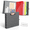 Darkgrey-1in (Letter Size), variant on Mini 3 Ring Green Binder 2 Inch 5.5 X 8.5 Small Clipboard Binders Dividers With Tabs Linen Organizer For Office School