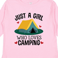thumbnail image 4 of Inktastic Just a Girl Who Loves Camping Girls Long Sleeve Toddler T-Shirt, 4 of 5