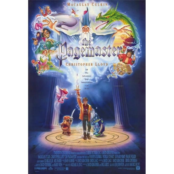 Pop Culture Graphics  The Pagemaster Movie Poster Print - 27 x 40