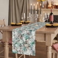 thumbnail image 2 of Table Runners 72 Inches Long Dress Scarves, Palm Leaves Farmhouse Kitchen Table Runner, Coffee Tablerunners, Turquoise Tropical Leaf Botanical Retro Spring 14x72 Inch, 2 of 9