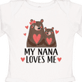 thumbnail image 4 of Inktastic My Nana Loves Me Bear Boys or Girls Long Sleeve Baby Bodysuit, 4 of 5