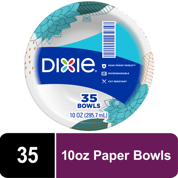 Dixie Paper Bowls, 10 oz, 35 Count