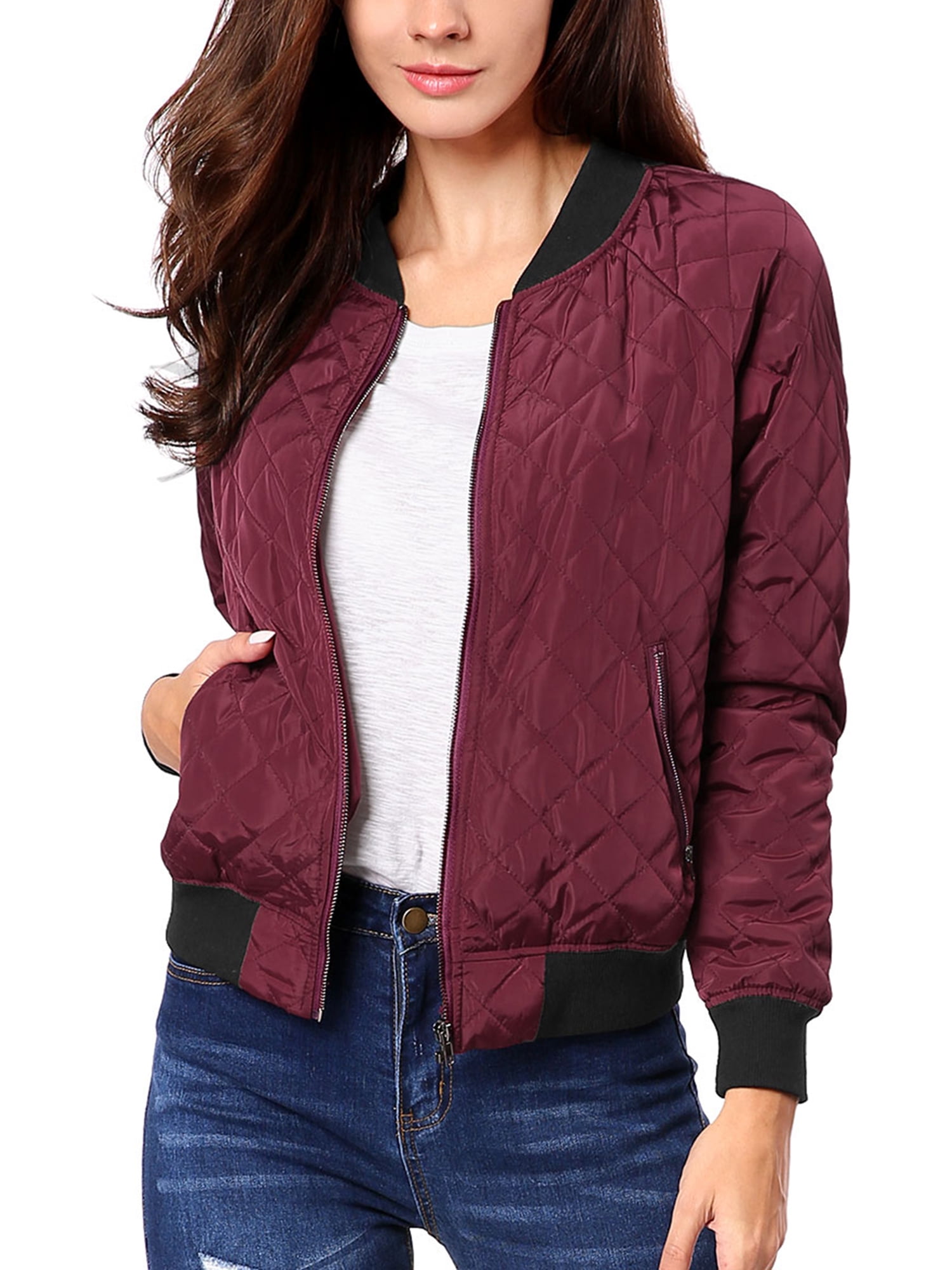 zip up bomber jacket