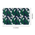thumbnail image 5 of Calla Lily Flowers Blue Door Mat for Indoor, Welcome Door Mats Front Entrance Rug, Non-Slip Bathroom kitchen Rugs for Inside Floor, Small Rug Dog Door Mat 20X31.5 Inch, 5 of 5