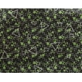 thumbnail image 4 of oneOone Georgette Viscose Sulu Green Fabric Leaves,Floral & Triangle Geometric Quilting Supplies Print Sewing Fabric By The Yard 42 Inch Wide, 4 of 4