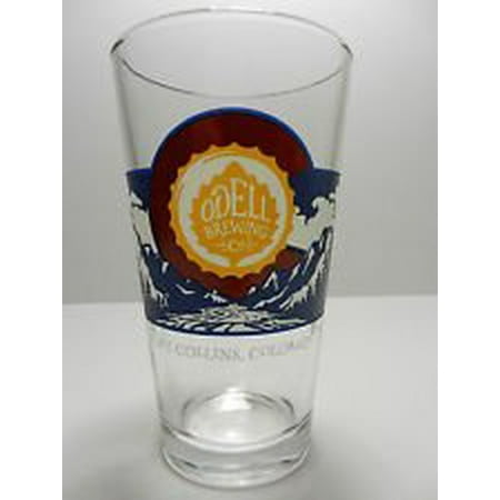 Brewery Stein - Colorado Logo Pint Glass, 1 Rare Colorado Logo Odell Brewery Pint Glass with Leaf Logo By Odell Brewery,USA