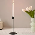 thumbnail image 4 of simhoa Candle Holder for Pillar Candles Candle Stand Iron Stable Base Table Centerpiece Black L, 4 of 8
