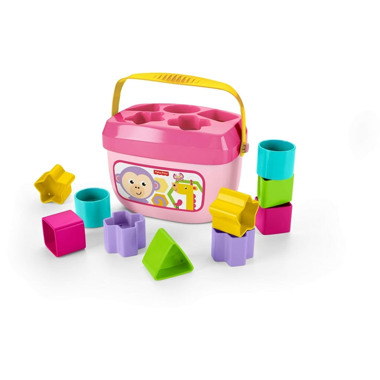 Fisher Price Fisher Price Baby s First Pink Blocks 11pc Set Toddler Development Toys