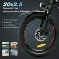 thumbnail image 5 of HOVERMAX 20" Electric Bike, Electric Bike for Teens, 250W Motor, 15 mph, 25 Miles Range, E-Bike, Teen Electric Bicycle, UL 2849, Black, 5 of 8
